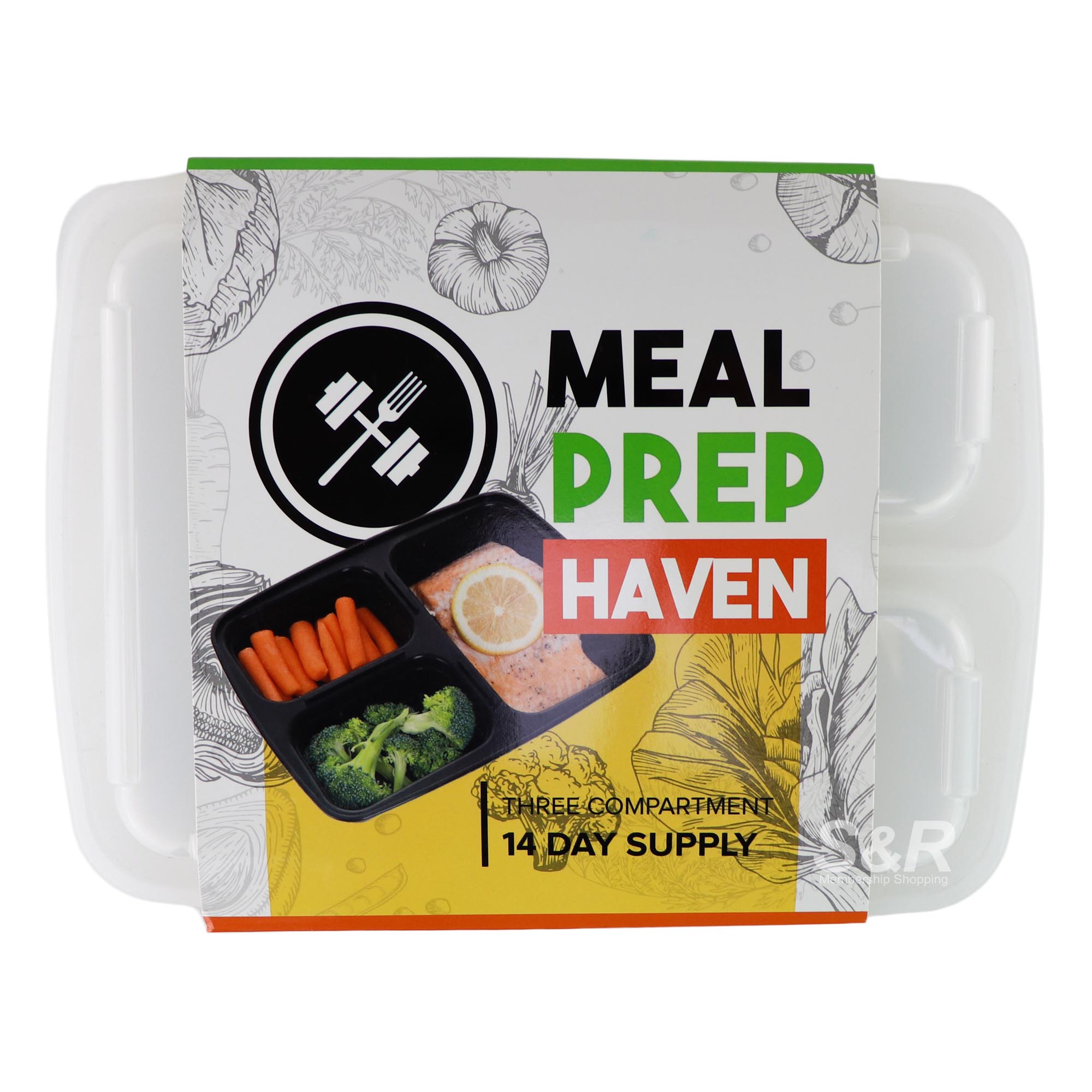 Meal Prep Haven Three Compartment 14pcs